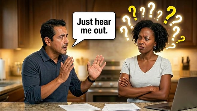 Spouses arguing
